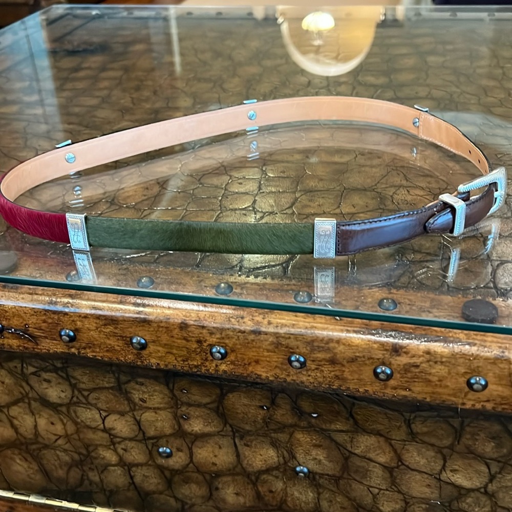 BRIGHTON CALF HAIR BELT
